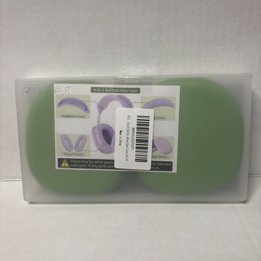 4-in-1 Silicone Accessory Set for AirPods Max Green Headband Ear Cup Covers